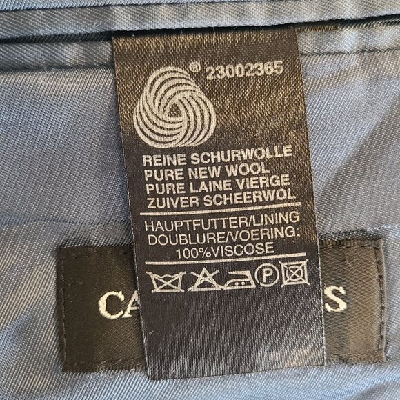 Breitling Stuttgart Carl Gross Mens Wool Blazer Jacket Blue See Measurements - Picture 11 of 14